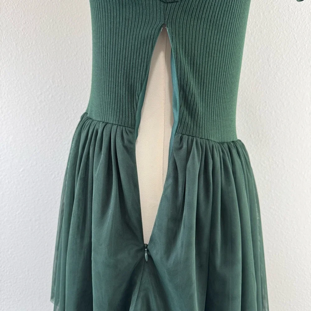 Ivy City Co Cosette Dress Women's Size S Green Tulle Feminine Romantic - Picture 13 of 13